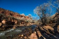 Zion National Park Sunset Royalty Free Stock Photo